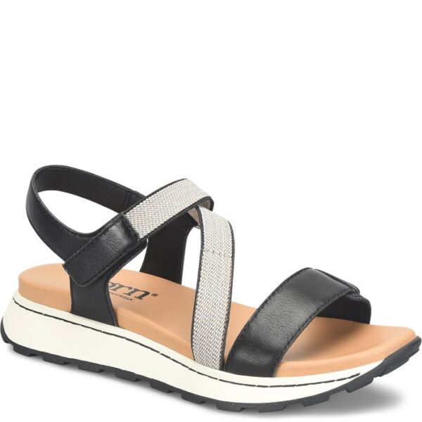 BORN SHOES MADY SANDAL IN BLACK/BEIGE - Image 8