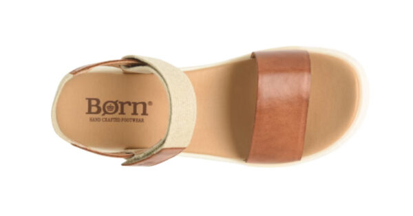 BORN SHOES KYLA IN BROWN LEATHER SANDAL - Image 2