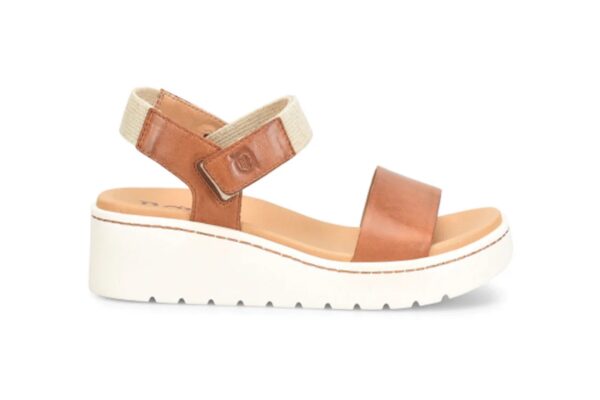 BORN SHOES KYLA IN BROWN LEATHER SANDAL