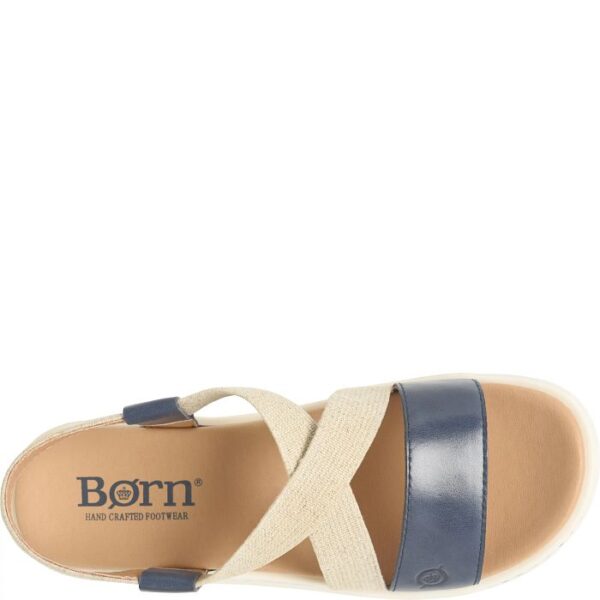 BORN SHOES KASADY NAVY LEATHER SANDAL - Image 6