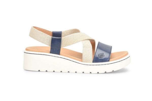 BORN SHOES KASADY NAVY LEATHER SANDAL