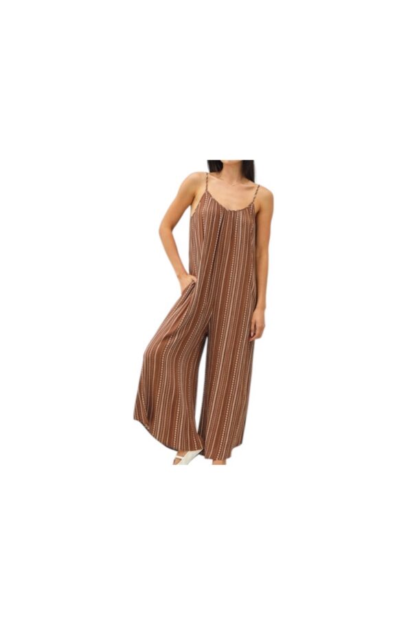 BE COOL PRINT SCOOP NECK BREEZY JUMPSUIT