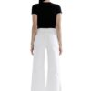 MICA DENIM WHITE HIGH RISE WIDE LEG - Image 8
